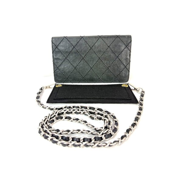 Chanel Vintage Wild Stitch Black Caviar Wallet - Picture 2 of 16